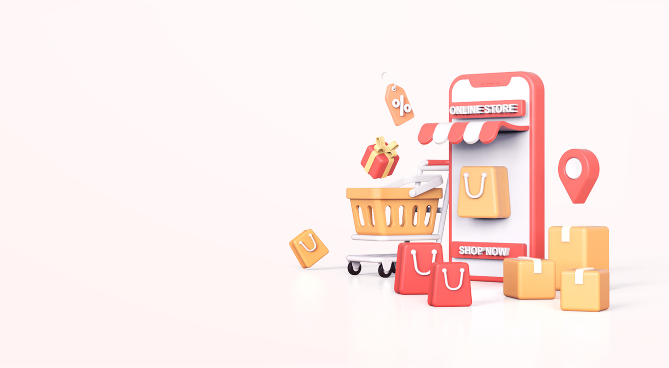 Online Shop 3D Illustration